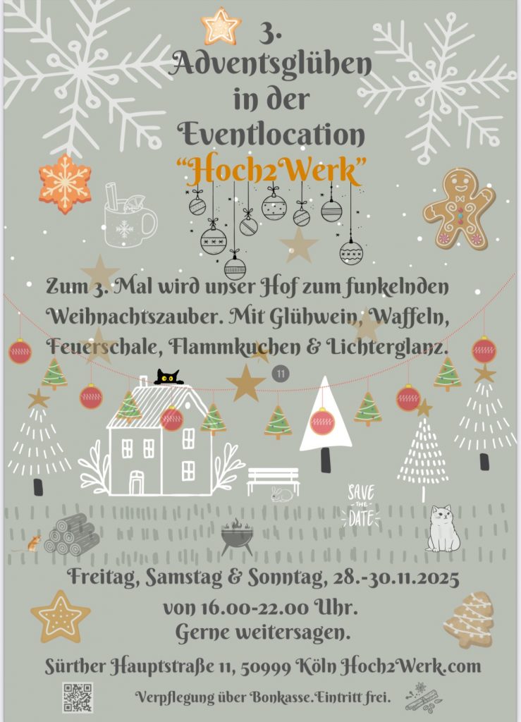 3. Adventsglühen in der Eventlocation “Hoch2Werk”